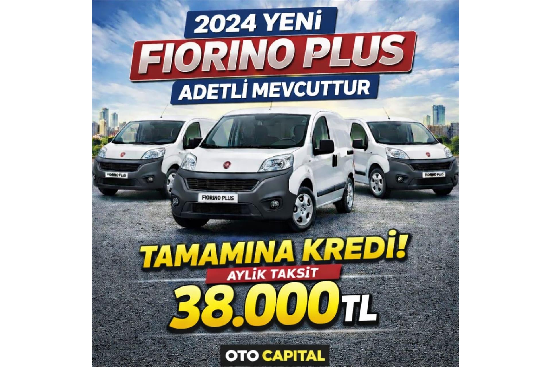 2024 Model Fiat Fiorino 1.3 Multijet Cargo plus Manuel 59.000 km Dizel Panel Van Ticari Araç